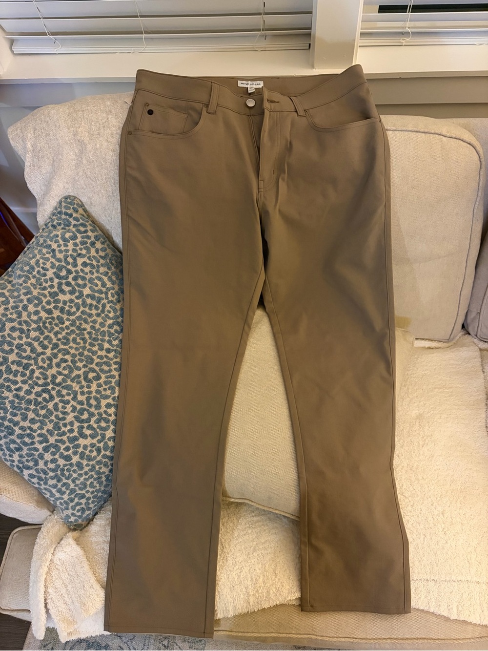 Peter Millar EB66 Brown/Tan Stretch Chinos
